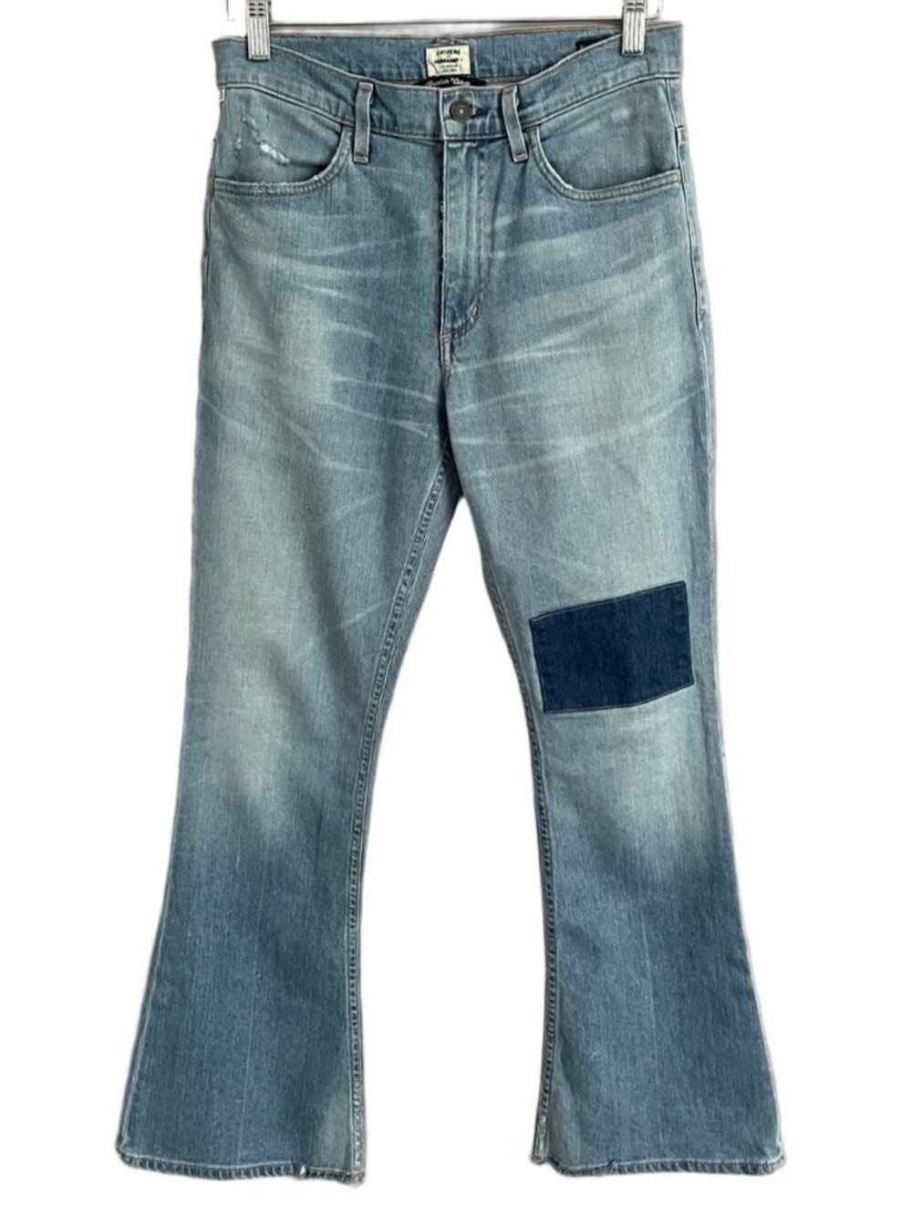 Citizens of Humanity Kaya Mid-Rise Kick Flare Patchwork Jeans - 28" - Picture 2 of 15